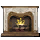 Inviting Ornate Marble Fireplace