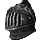 Old Ebon Hero's Forge Plate Helm Ornament