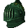 Old Viridian Hero's Forge Plate Helm Ornament