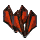 Old Bloodforged Plate Hands Ornament