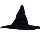 Ebon Wizard Hat Ornament