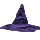 Violet Wizard Hat Ornament
