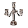 Ornate Stone Candleabra