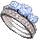 Blue Diamond Wedding Band