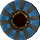 Runic Leather Shield Ornament