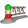 Frostfell Candy Cane Gumdrop Fence Section