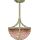 Rose Stained Glass Chandelier